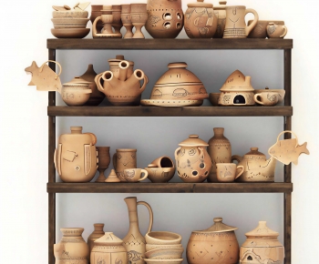 Wabi-sabi Style Clay Pot-ID:510641104