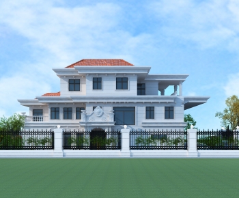 Simple European Style Detached Villa-ID:783675914