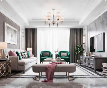American Style A Living Room-ID:415949119