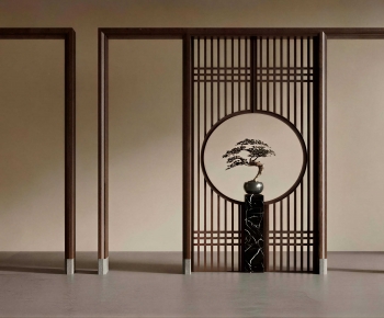 New Chinese Style Wooden Screen Partition-ID:140088087