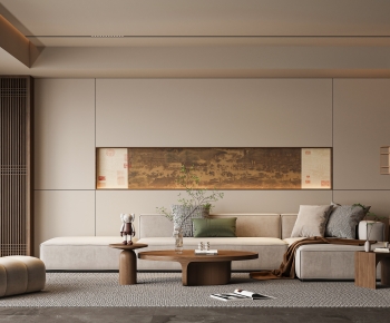 New Chinese Style A Living Room-ID:269720086
