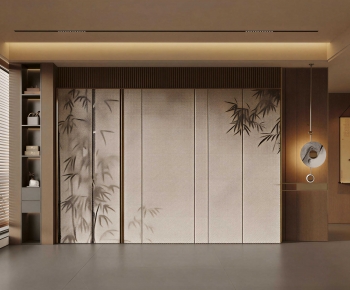 New Chinese Style TV Wall-ID:139470105