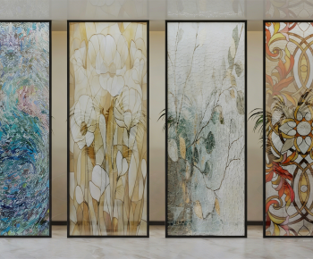 Modern Glass Screen Partition-ID:721781971