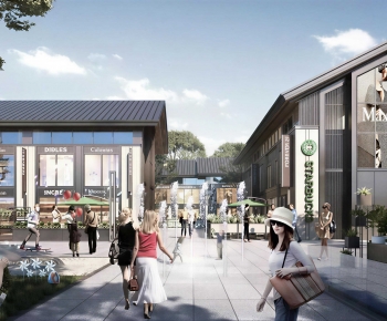New Chinese Style Commercial Street-ID:879418898