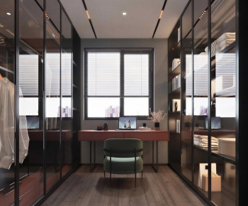 Modern Clothes Storage Area-ID:440534114