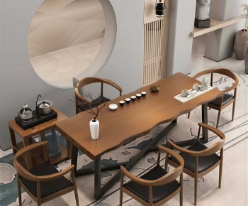 New Chinese Style Tea Tables And Chairs-ID:966319081