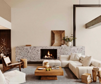 Wabi-sabi Style A Living Room-ID:308020121