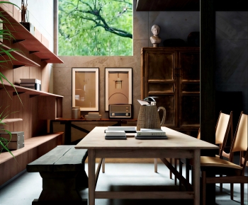 Wabi-sabi Style Dining Room-ID:291651018