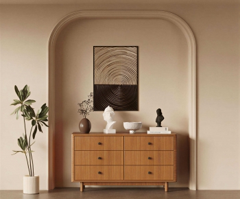 Wabi-sabi Style Side Cabinet-ID:820904027
