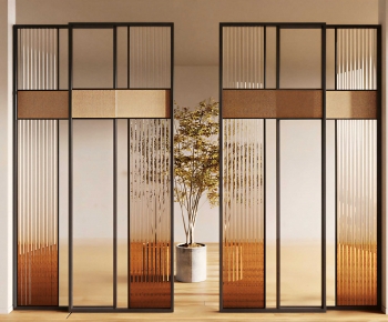 Modern Glass Screen Partition-ID:482156045