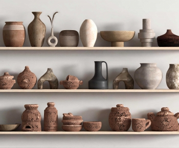 Wabi-sabi Style Clay Pot-ID:427135942