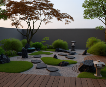 Japanese Style Courtyard/landscape-ID:360941895
