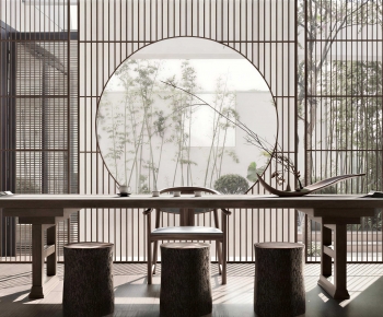 New Chinese Style Tea Tables And Chairs-ID:279861939