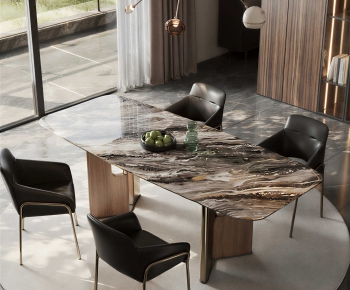 Modern Dining Table And Chairs-ID:214492084