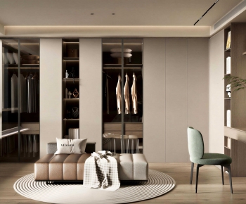 Modern Clothes Storage Area-ID:882425076