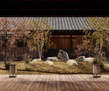 Japanese Style Courtyard/landscape-ID:342618948