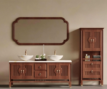 New Chinese Style Bathroom Cabinet-ID:675852062