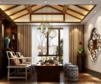 New Chinese Style Tea House-ID:923330893