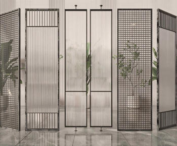 Modern Glass Screen Partition-ID:766395098