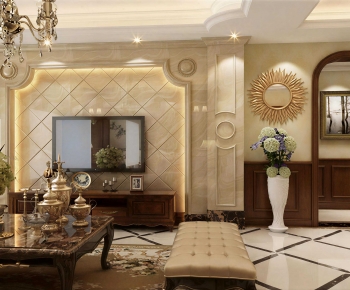 New Classical Style A Living Room-ID:427175054