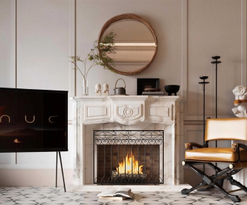 French Style Fireplace-ID:669776926