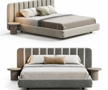 Modern Double Bed-ID:379426001