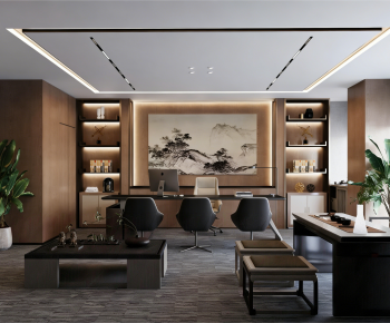 New Chinese Style Manager's Office-ID:456216108