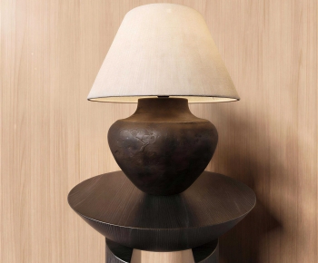 Wabi-sabi Style Table Lamp-ID:483845002
