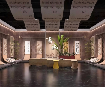 New Chinese Style Exhibition Hall-ID:447716951