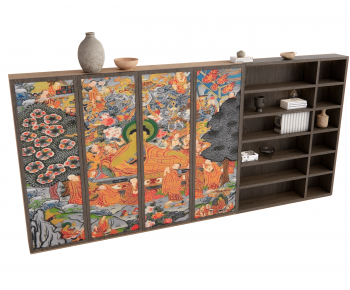 New Chinese Style Decorative Cabinet-ID:554915907