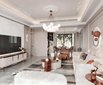 Modern A Living Room-ID:296927935