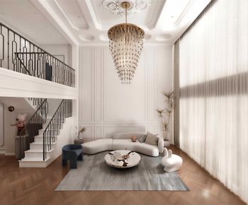 Modern A Living Room-ID:736651908