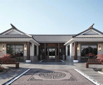 New Chinese Style Courtyard/landscape-ID:522293091