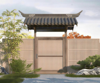 Chinese Style Landscape Wall-ID:859029359