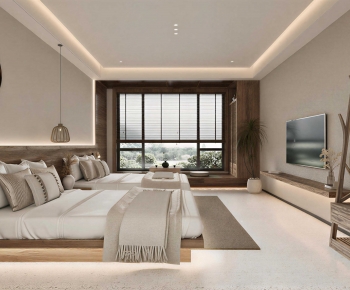 Wabi-sabi Style Guest Room-ID:446331987