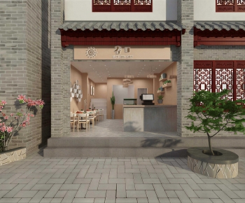 New Chinese Style Milk Tea Shop-ID:439096938