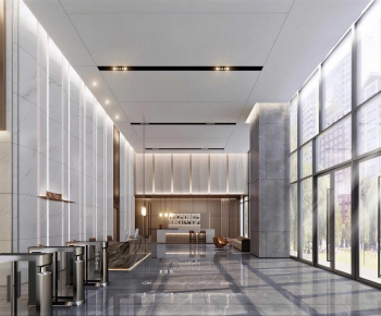 Modern Office Reception Desk-ID:637737049