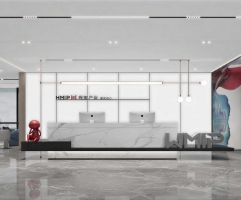 Modern Office Reception Desk-ID:188714984