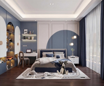 Modern Boy's Room And Son's Room-ID:431195025