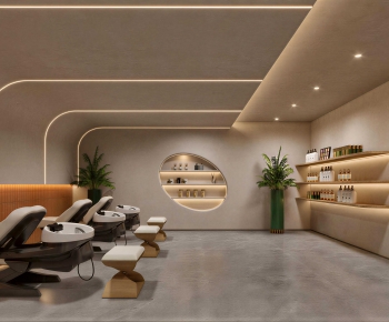 Wabi-sabi Style Barbershop-ID:964864026