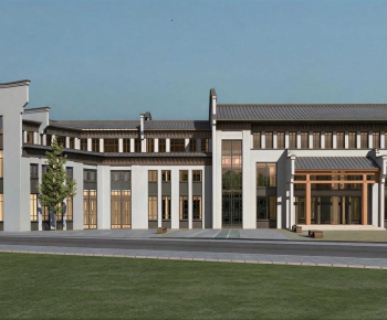 New Chinese Style Building Appearance-ID:773670778