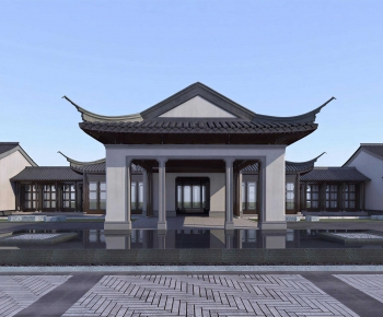 Chinese Style Ancient Architectural Buildings-ID:367301945