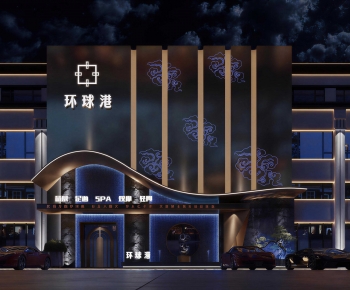 New Chinese Style Facade Element-ID:791172989
