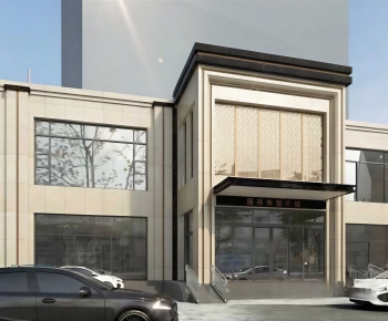 New Chinese Style Facade Element-ID:295598038