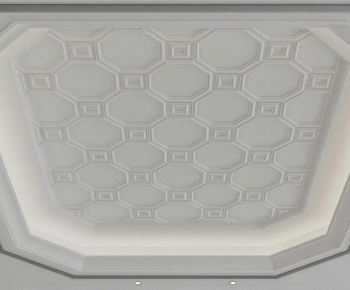 Modern Suspended Ceiling-ID:458650624