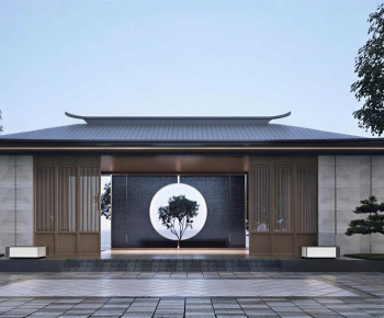 New Chinese Style Courtyard/landscape-ID:973599914