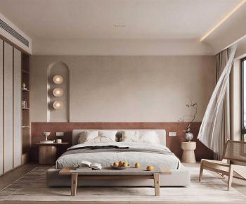 Wabi-sabi Style Bedroom-ID:790035966
