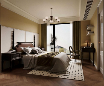 American Style Bedroom-ID:390794995