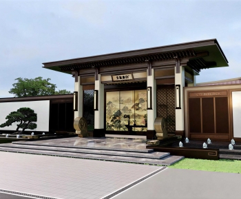 New Chinese Style Facade Element-ID:153507957