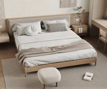 Modern Double Bed-ID:688060057